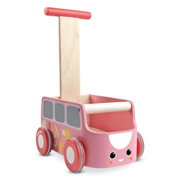 Plan Toys Loopwagen (10m+) Loopwagen voor beginnende stappers van rubberhout