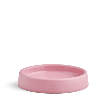 Beco Steady Cat Bowl Rose Antidérapant, durable et adapté aux moustaches