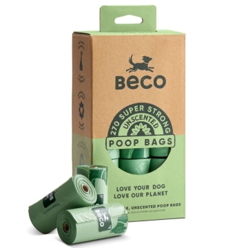 Beco Poepzakjes Recycled 270 stuks 18 rollen hondenzakjes van gerecycleerd plastic