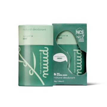 Nuud Déodorant botanique Nuud au genévrier et à la menthe, en stick Un déodorant en stick révolutionnaire à base d'ingrédients naturels dont l'efficacité dure 48 heures