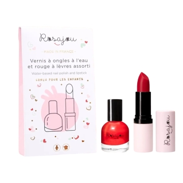 Rosajou Duo Set Lippenstift X Nagellak Madame Vegan lippenstift en nagellak voor kinderen
