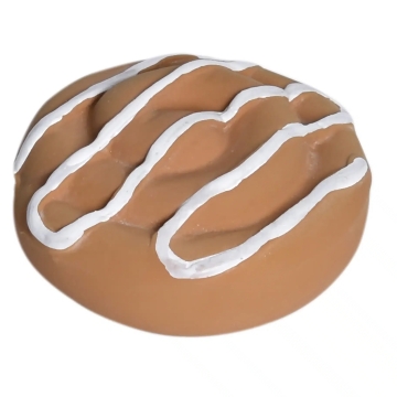 Tikiri Jouet de bain et de dentition en caoutchouc naturel Cinnamon Roll (0m+) Jouet de bain et de dentition en caoutchouc naturel