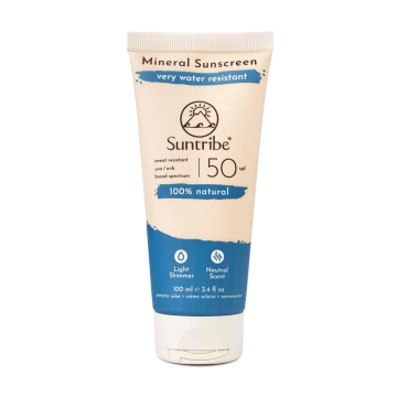 Suntribe Zonnecrème SPF50 - 100 ML 100% natuurlijke zonnecrème met hoge bescherming