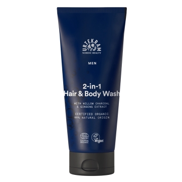 Urtekram Shampooing & Gel douche Men Shampooing et gel douche au parfum rafraîchissant pour tous les types de peau et de cheveux
