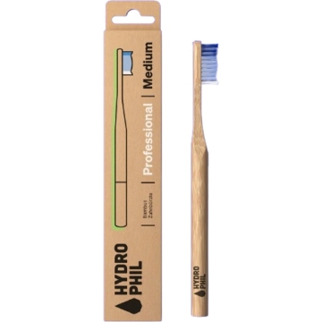 Hydrophil Bamboe Tandenborstel Professional Medium Bamboe tandenborstel met medium bio-nylon haartjes
