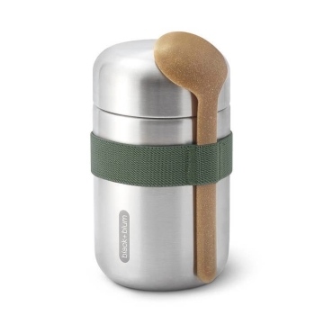 Black+Blum Gourde isotherme Food Flask Gobelet isotherme en acier inoxydable avec cuillère