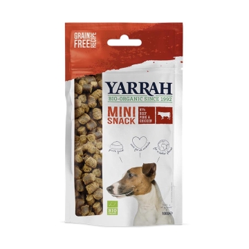 Yarrah Biologische Mini Snack Hond Plantaardige en biologische sticks voor het gebit voor uw hond