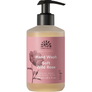 Urtekram Savon pour les mains Soft Wild Rose Savon pour les mains nourrissant à la rose sauvage et à l'aloe vera
