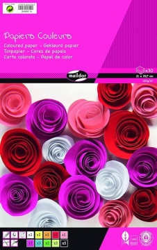 Maildor Papier coloré A4 (30) 30 feuilles de papier coloré 120 g