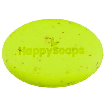 HappySoaps Barre exfoliante visage et corps Gin Tonic Gommage doux pour le visage et le corps à base de gin recyclé et de concombre