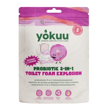 Yokuu Mousse de douche Explosion 800 g Mousse pour WC probiotique 5-en-1 « Explosion » de Yokuu