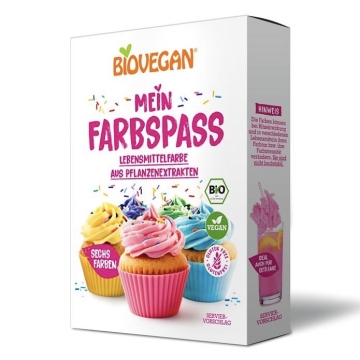 Biovegan Kleurenpret Natuurlijke Kleurstof (6) 6 Natuurlijke kleurstoffen voor het maken van bruisballen, badzout, gekleurd gebak