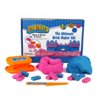 Mad Mattr Kneeddeeg Ultimate Brick Maker X6 Veilig alternatief voor kinetisch zand. Maak legosteentjes met kleurrijk kneeddeeg