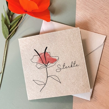 Bloom Your Message Bloeiwenskaart Sterkte Kraft Plantbare wenskaart