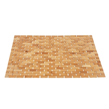 Croll and Denecke Wellness Badmat Bamboe Plasticvrije anti- slip badmat in bamboe geschikt voor warme en vochtige ruimtes