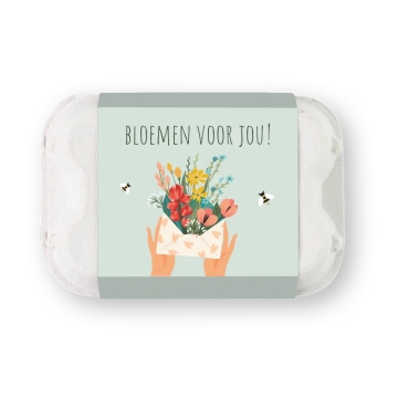 Blossombs Coffret cadeau « Fleurs pour toi » avec 6 bombes à graines Cadeau avec 6 Blossombs, un cadeau joyeux et durable