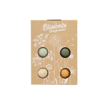 Blossombs Mini coffret cadeau avec 4 Blossombs Coffret cadeau avec 4 Blossombs comme cadeau floral