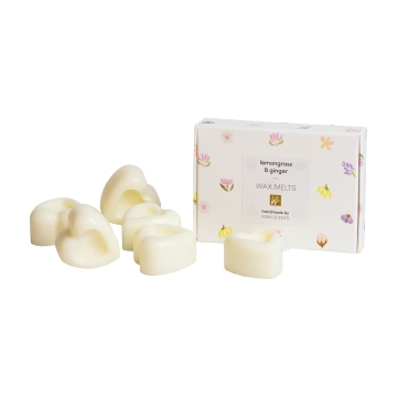 Helemaal Shea Wax Melts Limoen Citroengras & Gember Wax melts gemaakt van koolzaad- en kokoswas