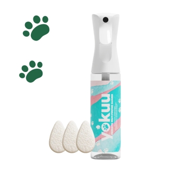 Yokuu Nettoyant multi-usages pour animaux de compagnie en spray - Kit de démarrage Nettoyant multi-usages probiotique pour animaux de compagnie en spray de Yokuu
