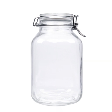 Little Pots Bewaarpot met beugelsluiting 3100 ml Rechthoekige bokaal met beugelsluiting en aflsluitring