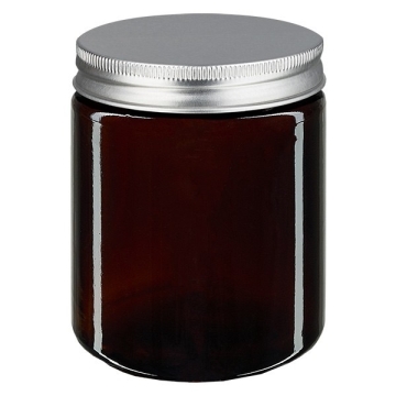 Little Pots Glazen Zalfpot 180 ml Bewaarpot in amberkleurig glas voor DIY producten zoals crème's, zalf, balsems...