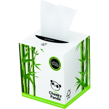 The Cheeky Panda Bamboe Tissues voor het gelaat (56 stuks) Doos met 56 tissues