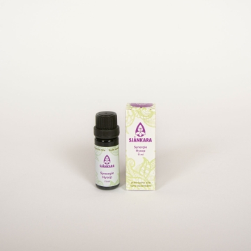Sjankara Synergie Hysop Synergie met Hysop, grove den, eucalyptus globulus, niaouli, ravintsara, balsemspar, Biologisch, flesje van 11 ml