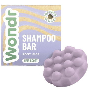 Wondr Shampoo Bar Rosy Rice Solide shampoo die volume geeft en de haargroei stimuleert