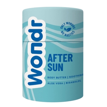 Wondr Stick de beurre corporel après-soleil Après-soleil en emballage en carton