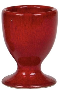Ah Table Coquetier en céramique - fait main et intemporel - rouge carmin Coquetier en céramique fait main