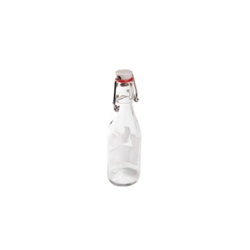 Ah Table Glazen Fles 0,20L Glazen fles met mechanische dop van 200 ml