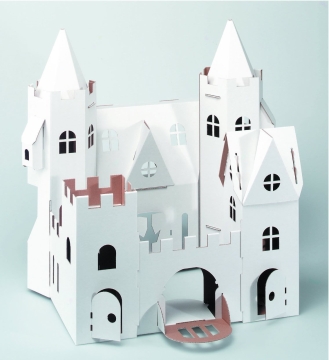 Calafant Bouwpakket Paleis (Château) – Level 3 Bouwpakket van duurzaam karton 