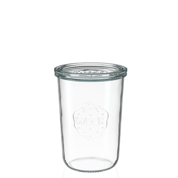 Weck Verres à pied de 750 ml, lot de 4 pièces Lot de 4 bocaux droits de 750 ml pour la mise en conserve et la conservation