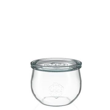 Weck Verre Tulip 480 ml, lot de 4 pièces Lot de 4 bocaux Weck en forme de tulipe d'une contenance de 480 ml