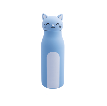 Dotz Gourde en acier inoxydable à double paroi Mia avec paille en silicone, 350 ml DT-KID-2005 Gourde légère en acier inoxydable à double paroi de 350 ml avec une paille souple en silicone, idéale pour les enfants