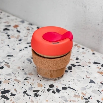 KeepCup Brew 227 ml Persimmon Herbruikbare glazen drinkbeker 