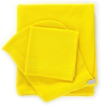 Ekobo Serviette pour bébé + gant de toilette en coton bio Serviette de bain douce pour bébé avec capuche et gant de toilette