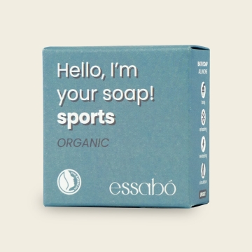 Essabó Savon écologique Sports Savon naturel rafraîchissant à la menthe et au menthol pour la douche après le sport