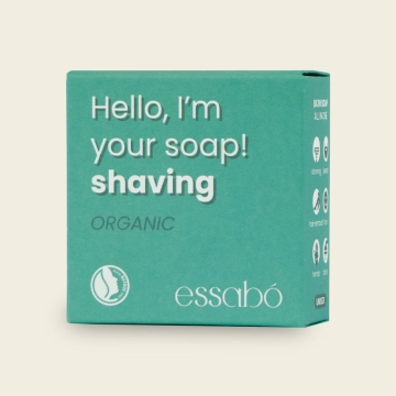 Essabó Savon de rasage écologique Savon à raser naturel qui produit une mousse onctueuse pour un rasage tout en douceur