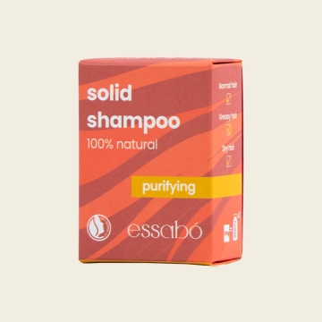 Essabó Shampoing solide purifiant pour cheveux gras Shampoing solide purifiant pour cheveux gras, sans plastique