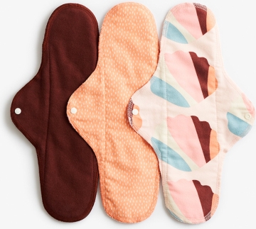 Imse Vimse Serviette de nuit - Orange Sprinkle - Classic Lot de 3 serviettes de nuit en coton biologique.