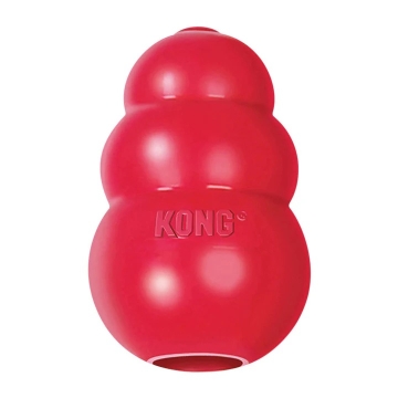Kong Classic Rouge Large Jouet rebondissant pour chiens, stimulant la concentration et la coordination