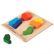Plan Toys Vormpjespuzzel (3j+) Puzzel van Planwood en rubberhout