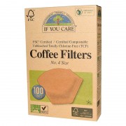 If You Care Koffiefilters n°4 Ongebleekte, chlorinevrije koffiefilters van FSC-papier