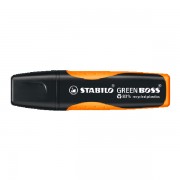 Stabilo Green Boss Marker Oranje Oranje navulbare fluomarker van gerecycleerd plastic