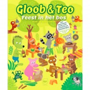 Uitgeverij Djapo Gloob en Teo - Feest in het Bos Leuk zoekboek voor ravotters en feestmuisjes vanaf 4 jaar
