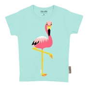 CoQ en PâTe T-Shirt Mibo Flamingo Vrolijke t-shirt van bio-katoen