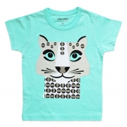 CoQ en PâTe T-Shirt Mibo Sneeuwluipaard Vrolijke t-shirt van bio-katoen