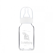 EcoViking Babyfles Glas - 120 ml Glazen babyfles van borosilicaatglas