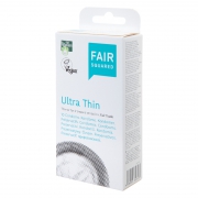 Fair Squared Préservatifs - Ultra Thin (10) Préservatifs à partir de caoutchouc naturel biodégradable